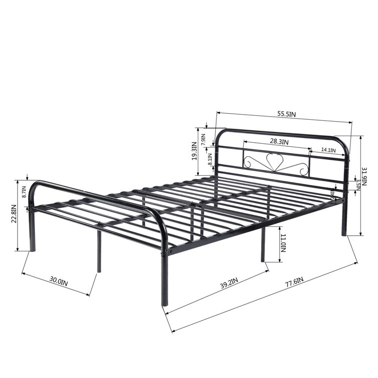 Zipcode Design Caress Double (4'6) Bed Frame & Reviews Wayfair.co.uk